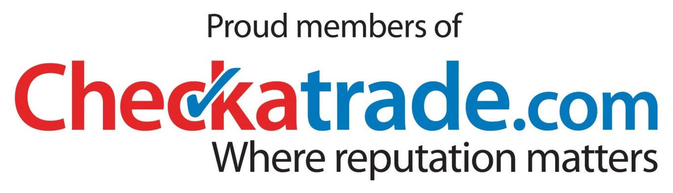Checkatrade Logo Logo featuring "Checkatrade.com" with the tagline "Proud members of" in bold.